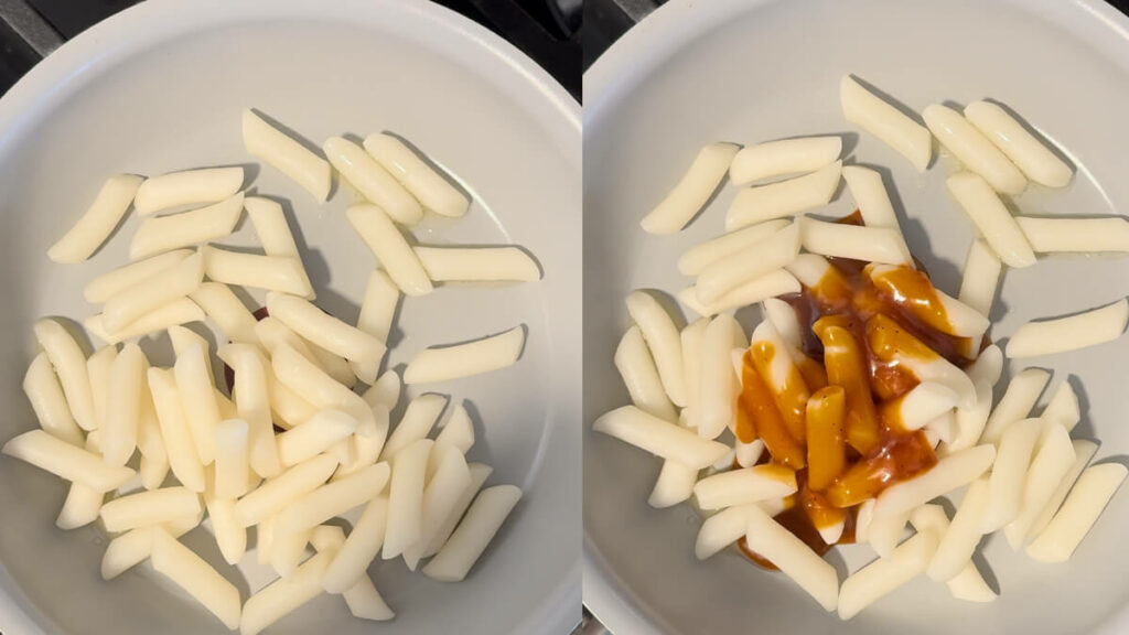 Sweet Chili Tteokbokki cooking instructions