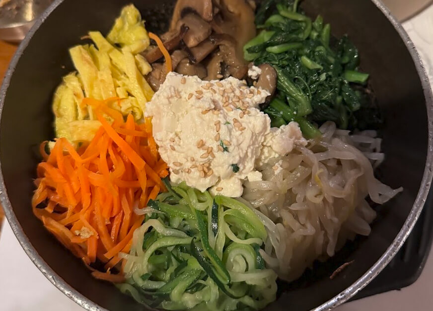 Tofu Veggie Hot Stone Bibimbap