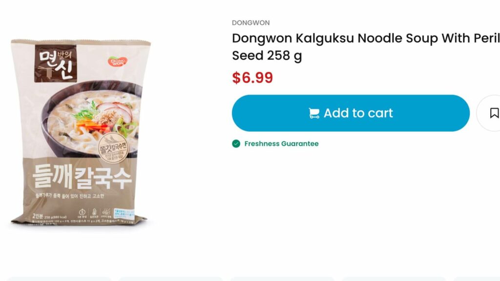 Where to buy Dongwon Kalguksu Noodle Soup